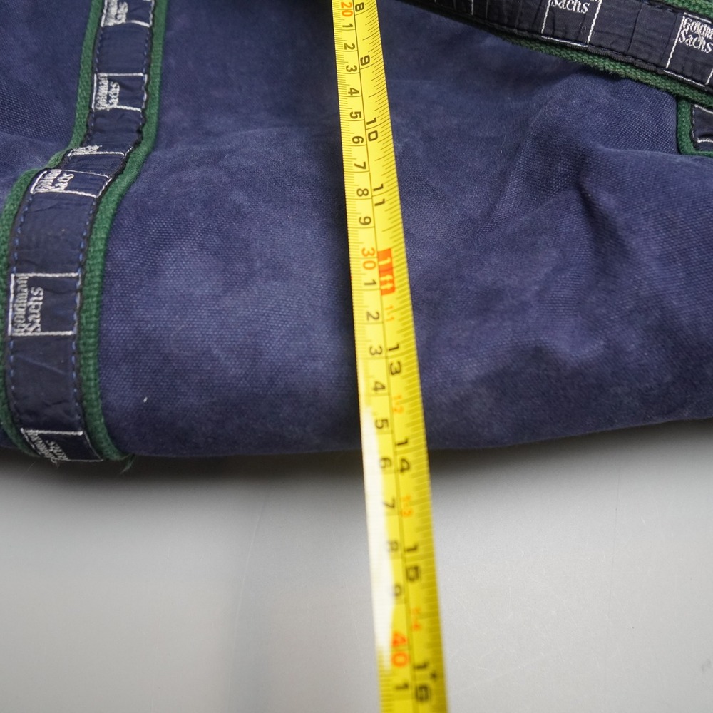 Goldman Sachs Scarborough & Tweed Canvas Duffle Bag Blue Green Corporate Swag - Picture 11 of 11